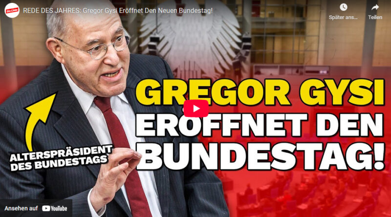 Gysi als Alterspräsident des 21. Bundestages