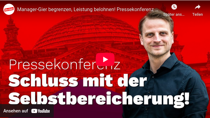 Maximilian Schirmer: Manager-Gier begrenzen,